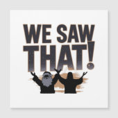 WE HEBBEN HET GEZIEN! Kerstman en Jezus kijken alt (Voorkant)