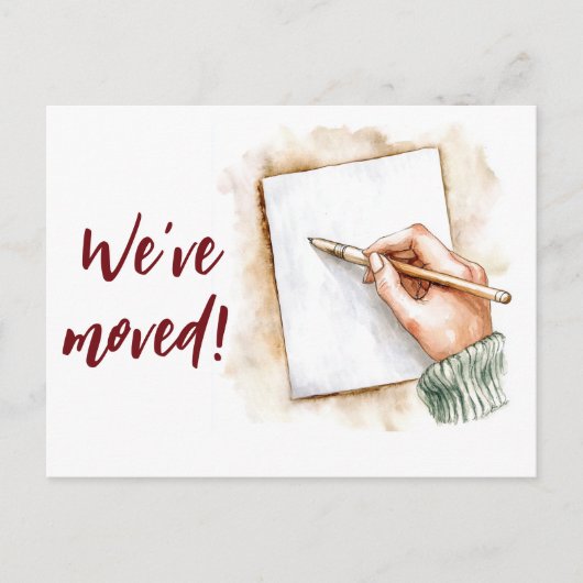 We hebben het handschrift verplaatst briefkaart (Voorkant)