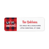 We hebben het kerstadres Red Buffalo Pset verplaat Etiket (Voorkant)