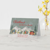 We hebben het kerstdorp verplaatst kaart (Gele Bloem)