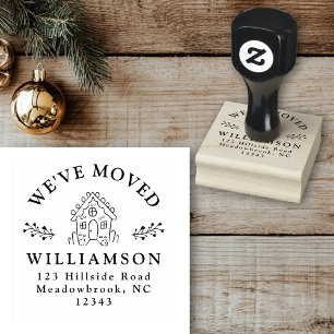 We hebben het kerstfeestelijke kerstontbijthuis ve rubberstempel