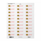 We hebben het kerstlabel van Gingerbrood huis verp Etiket (Full Sheet)