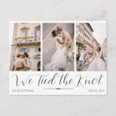 We hebben het Knot Elopement Briefkaart gebonden (Voorkant)
