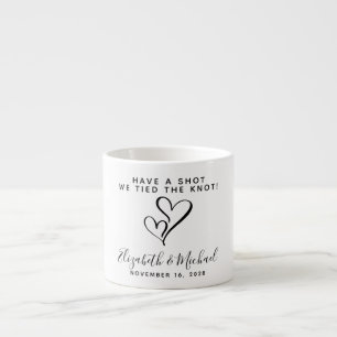 We hebben het konijnenhart vastgebonden espresso kop