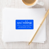 We hebben het label Bright Blue New Address verpla (Insitu)
