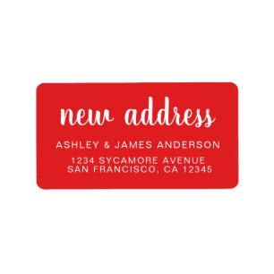 We hebben het label Bright Red New Address verplaa