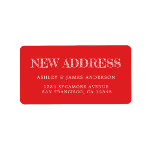We hebben het label Bright Red New Address verplaa