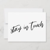 We hebben het moderne handschrift zwart-wit Kaart  (Achterkant)