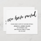 We hebben het moderne handschrift zwart-wit Kaart  (Voorkant / Achterkant)