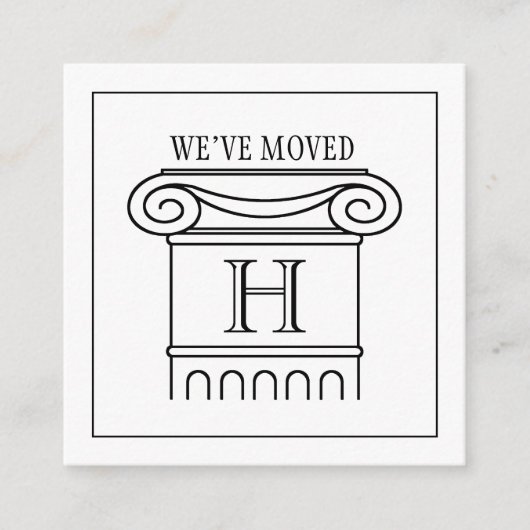 We hebben het moderne Ionische Kolom van het Tusse Informatiekaartje (Voorkant)