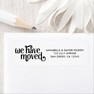 We hebben het moderne Typografie Return-adres verp Etiket