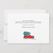 We hebben het nieuwe adres voor Kerstmis Feestdage Aankondiging (Achterkant)