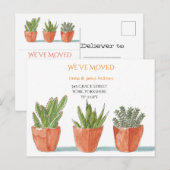 We hebben het Oranje Briefkaart van Aankondiging v (Voorkant / Achterkant)