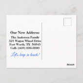 We hebben het Plant van de Huisopwarming Bewegende Briefkaart (Achterkant)