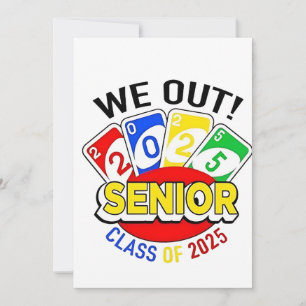 We hebben het Senior 2025 Gambling Game Afstuderen Kaart