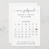 We hebben het uitgesteld | Agenda Save The Date (Voorkant / Achterkant)