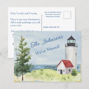 We hebben het waterbudget voor vuurtoren verplaats briefkaart