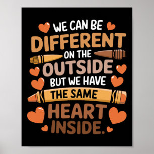 We hebben hetzelfde hart binnen de maand van de zw poster