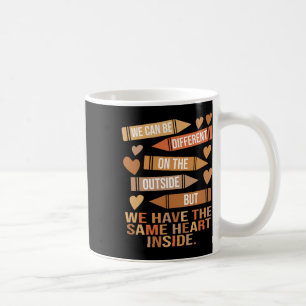 We Hebben Hetzelfde Hart Binnen Eén Zwarte Geschie Koffiemok