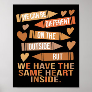 We Hebben Hetzelfde Hart Binnen Eén Zwarte Geschie Poster