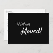 We hebben 'Home Modern Typography Custom Announce' Aankondigingskaart (Voorkant / Achterkant)