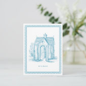 We hebben Huis Briefkaart Blauw verplaatst (Staand voorkant)