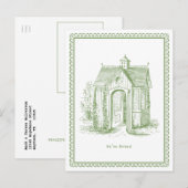 We hebben  Huis Briefkaart Groen verplaatst (Voorkant / Achterkant)