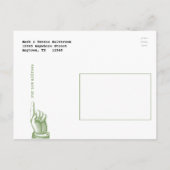 We hebben  Huis Briefkaart Groen verplaatst (Achterkant)