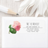 We hebben Hydrangea Return Address verplaatst Etiket (Insitu)