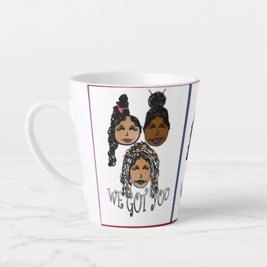 We hebben je late cup latte mok (Links)