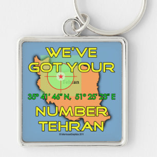 We hebben je nummer in Teheran. Sleutelhanger