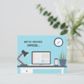 We hebben kantoren verplaatst Modern Business Addr Aankondiging (Staand voorkant)