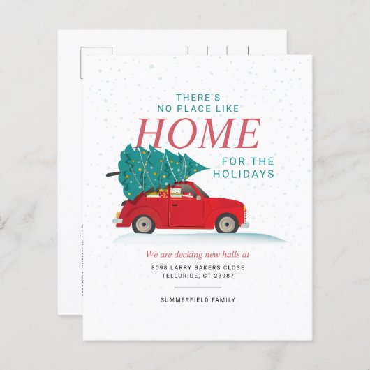 We hebben kerst-Feestdagen verplaatst. (Voorkant / Achterkant)