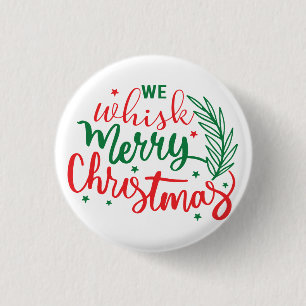 We hebben kerst met kerst ronde button 3,2 cm