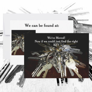 We hebben Keys Humoureus Flat Card verplaatst Bedankkaart