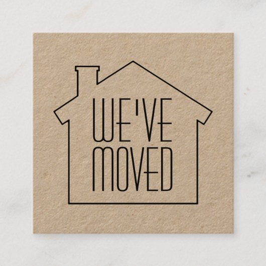 We hebben Kraft New Address Change Enclosure verpl Vierkante Visitekaartje (Voorkant)