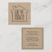 We hebben Kraft New Address Change Enclosure verpl Vierkante Visitekaartje (Voorkant / Achterkant)