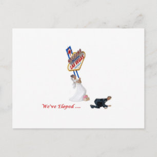 We hebben... Las Vegas Briefkaart Bride & Groom