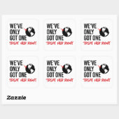 We hebben maar één aarde vierkante sticker (Vel)