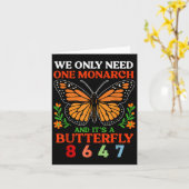 We hebben maar één monarch en het is een vlinder 8 kaart (Gele Bloem)