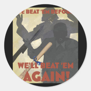 We hebben me eerder verslagen. We zullen me weer v Ronde Sticker