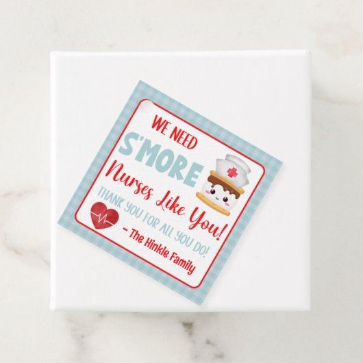 We hebben meer verpleegkundigen nodig zoals jullie bedankjes labels (In situ)