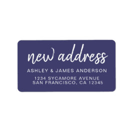 We hebben Navy Blue New Address Label verplaatst