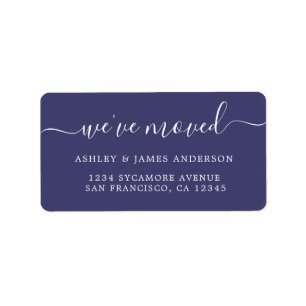 We hebben Navy Blue New Address Label verplaatst