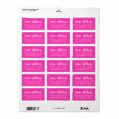 We hebben Neon Pink New Address Label verplaatst (Full Sheet)