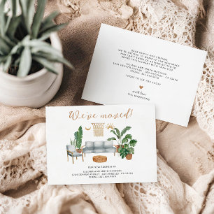 We hebben New Home Living Housewarming Moving verp Aankondiging