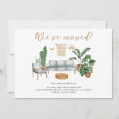 We hebben New Home Living Housewarming Moving verp Aankondiging (Voorkant)
