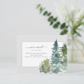 We hebben nieuwe Home Script Pine Tree aankondigin Briefkaart (Staand voorkant)