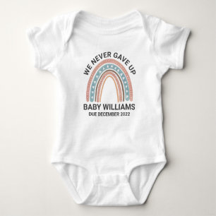 We hebben nooit de aankondiging van Rainbow-Baby o Romper