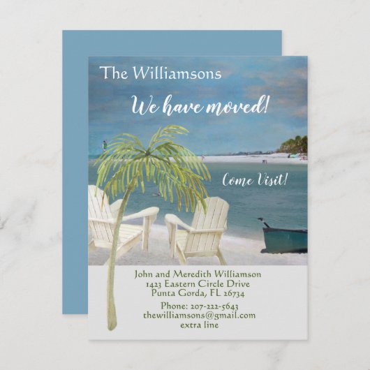 We hebben Ocean Beach Budget Move verplaatst Aankondiging (Voorkant / Achterkant)